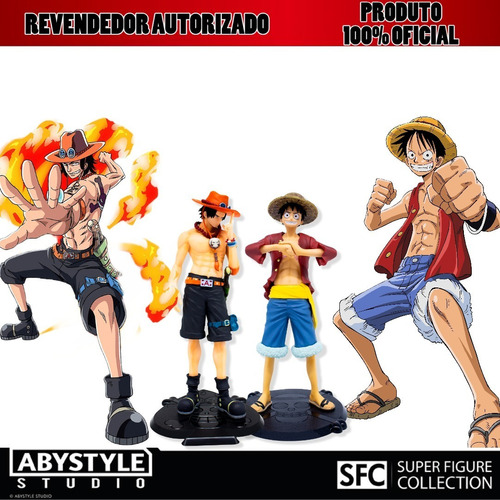 Combo: Estátua Monkey D. Luffy + Portgas D. Ace One Piece